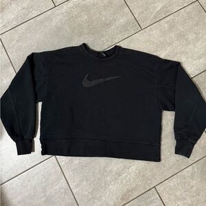 Nike cropped crewneck Black Sweater